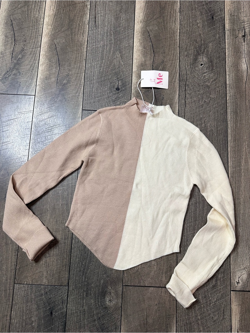 So Me Color Split Soft & Stretchy Sweater